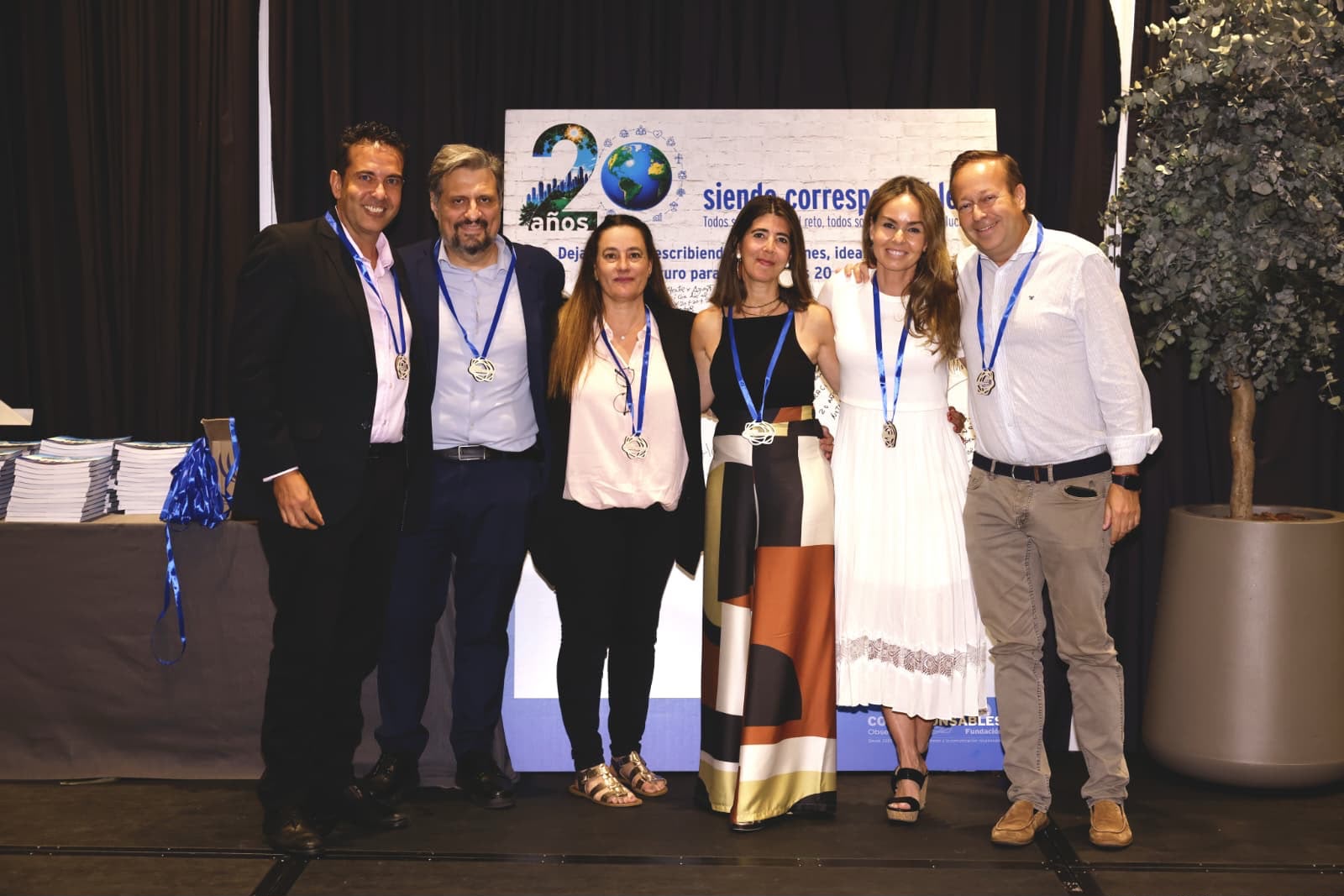 Participantes reconocidos durante el acto de Madrid