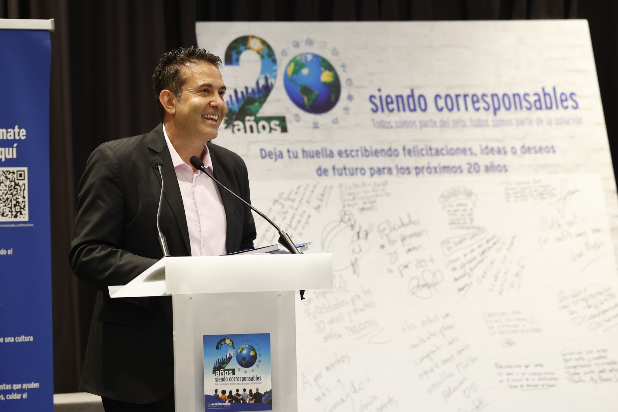 Marcos González interviene en la celebración del 20 aniversario en Madrid